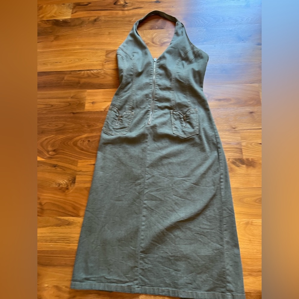 Beautiful denim halter dress in size 8